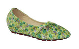 Girl's  Colorful Floral Pattern Slip-On Ballerina flat Shoes - TATTOPANI Fashion 