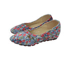 Girl's  Colorful Floral Pattern Slip-On Ballerina flat Shoes - TATTOPANI Fashion