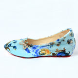 Floral Pattern Girl's Colorful Slip-On Ballerina flat Shoes - TATTOPANI Fashion