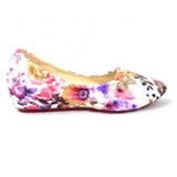 Floral Pattern Girl's Colorful Slip-On Ballerina flat Shoes - TATTOPANI Fashion