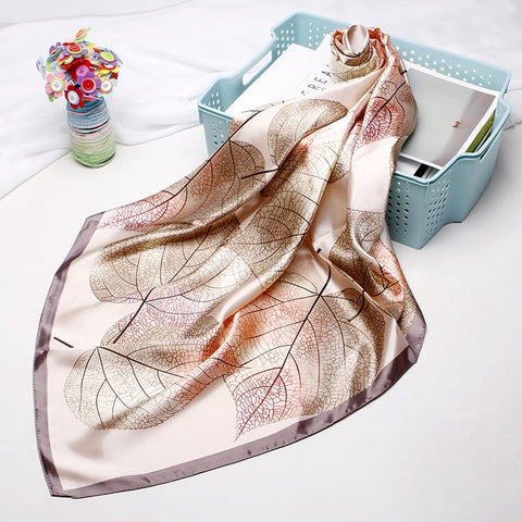 2020 New Brand Designer Silk Scarf 90*90cm Foulard Bandana Long Large Shawls Wraps Winter Neck Scarves Pashmina Lady Hijab