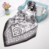 2020 New Brand Designer Silk Scarf 90*90cm Foulard Bandana Long Large Shawls Wraps Winter Neck Scarves Pashmina Lady Hijab