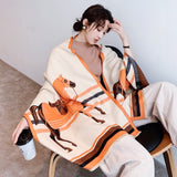 2020 Luxury Brand Scarf Hijab Women Winter Cashmere Thick Shawl Warm Bandana Scarves Female Pashmina Blanket