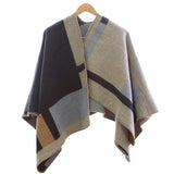 2016 new Brand Women Poncho Monogramed Blanket Poncho Cashmere Wool Personalized initials Scarf plaid poncho cape winter poncho