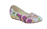 Floral Pattern Girl's Colorful Slip-On Ballerina flat Shoes - TATTOPANI Fashion